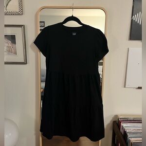 GAP Black Cotton Mini Dress